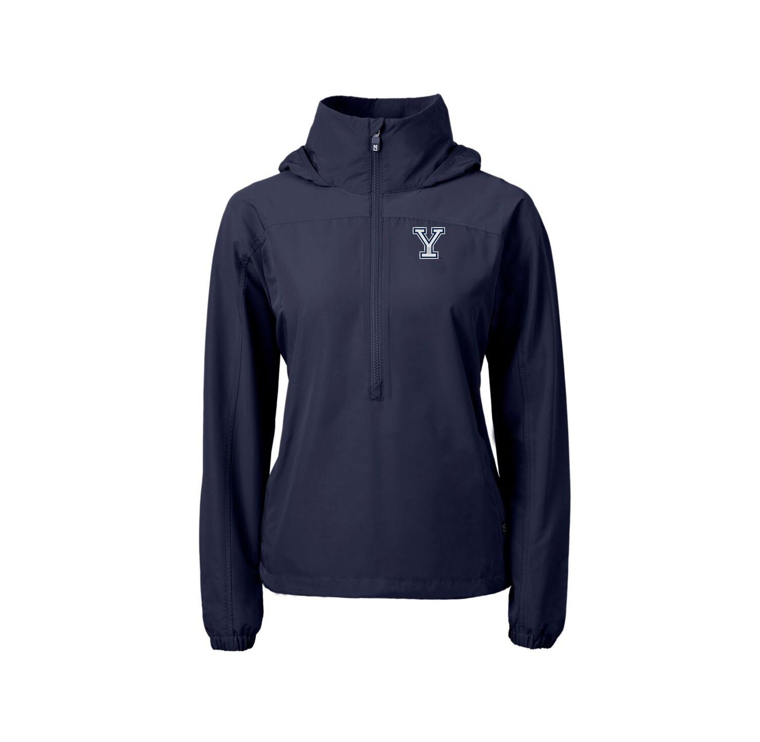 Women's Navy Yale Bulldogs Charter Eco Half-Zip Anorak Jacket