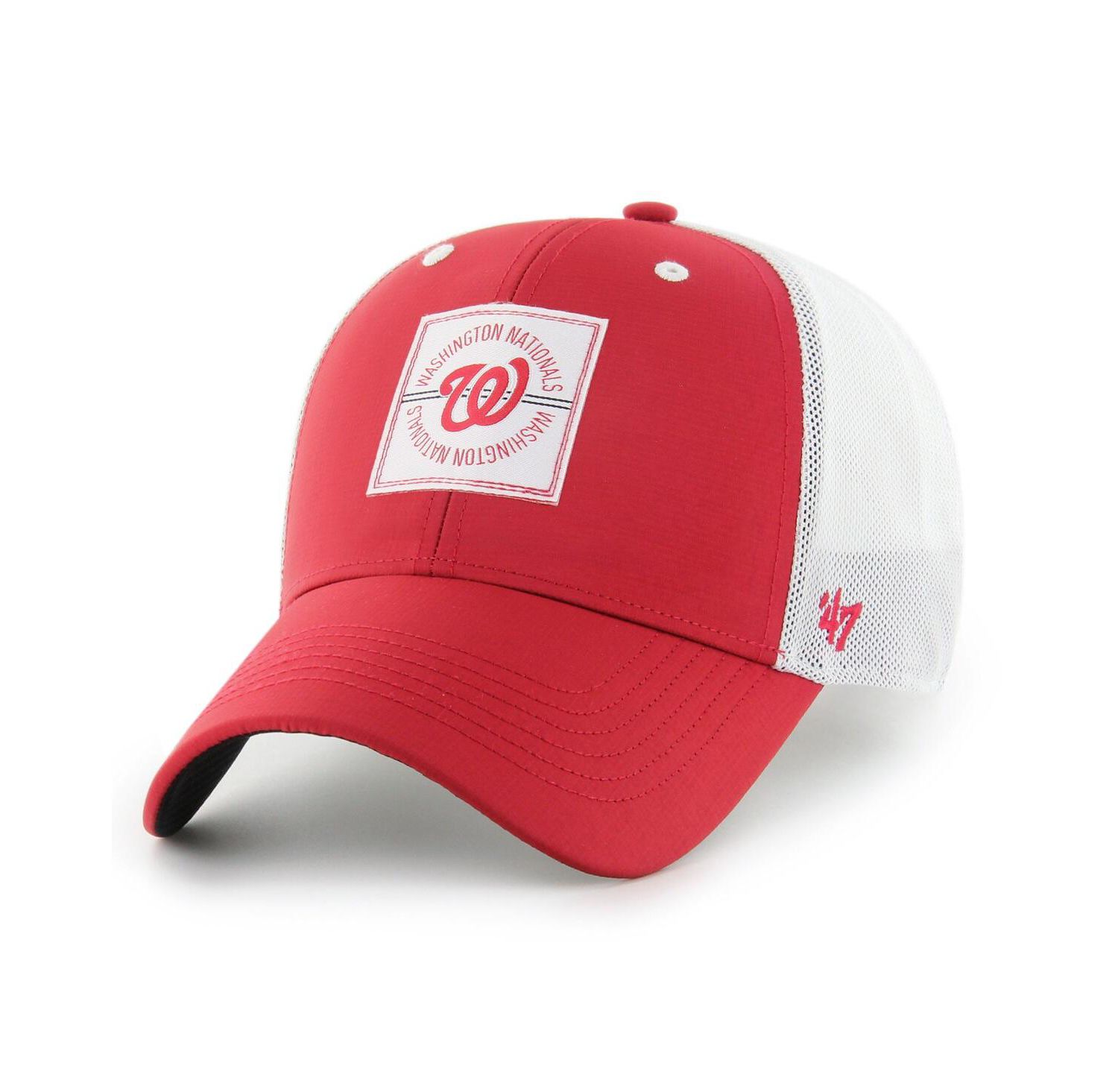 Men's Red Washington Nationals Disburse MVP Trucker Adjustable Hat