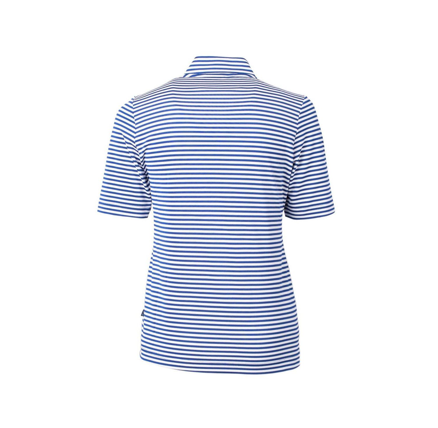 Women's Blue Chicago Cubs Virtue Eco Pique Stripe Top