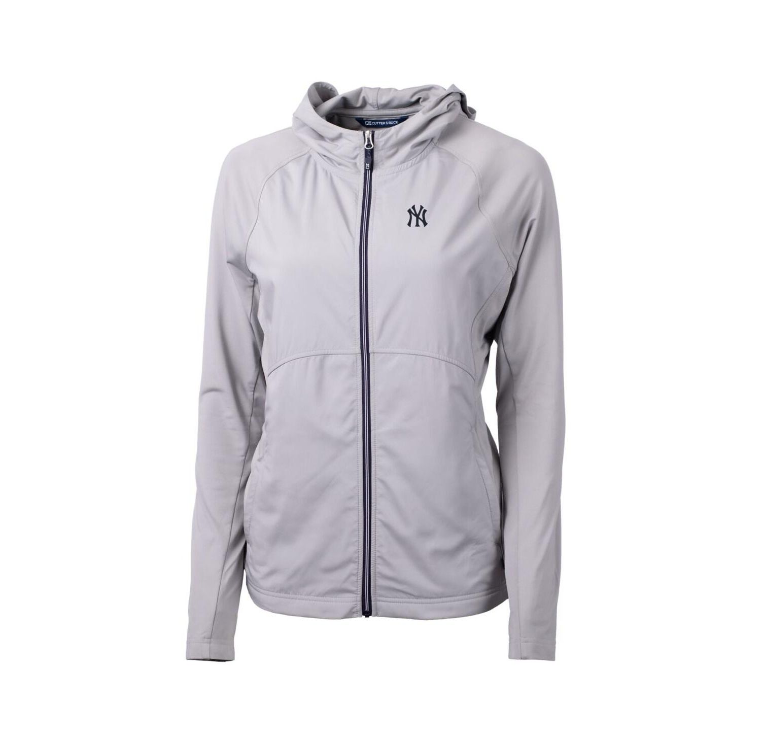 Women's Gray New York Yankees Adapt Eco Knit Full-Zip Jacket