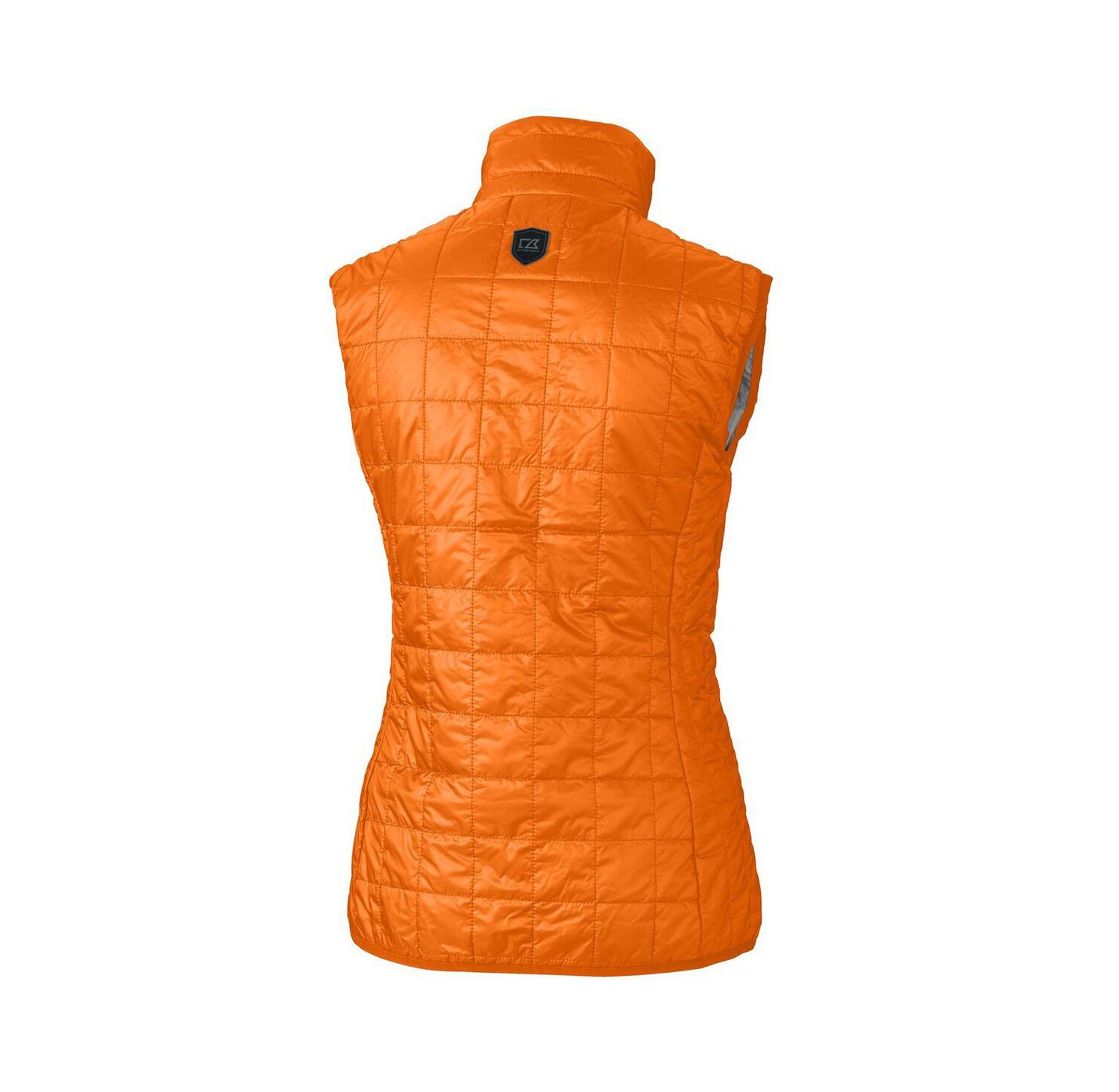 Women's Orange Detroit Tigers Rainier PrimaLoft Eco Full-Zip Puffer Vest