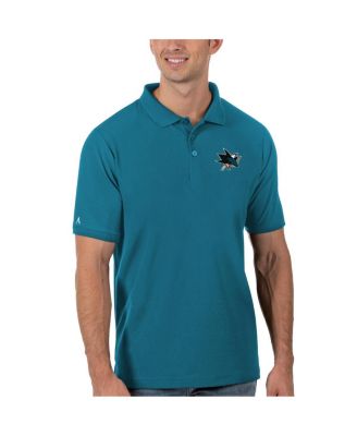 Men's Teal San Jose Sharks Legacy Pique Polo Shirt