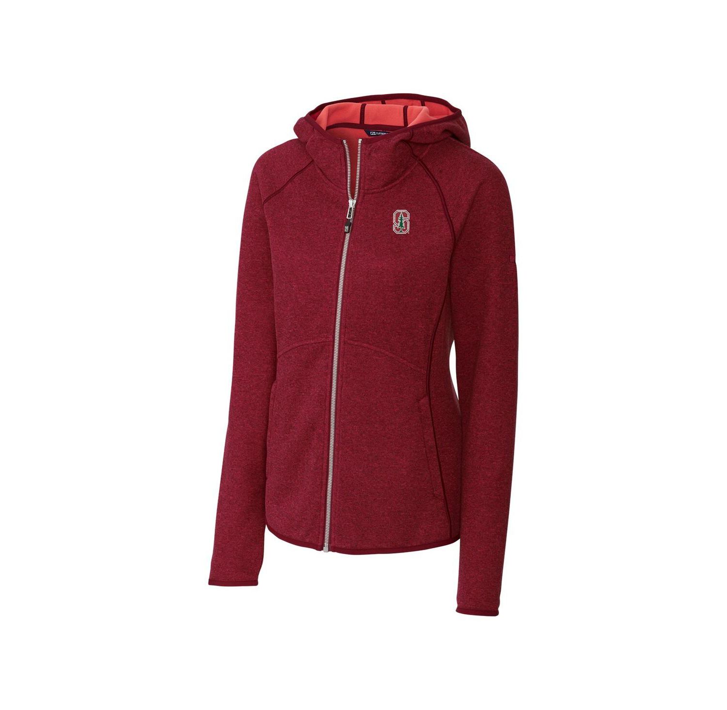Women's Cardinal Stanford Cardinal Mainsail Hooded Full-Zip Jacket