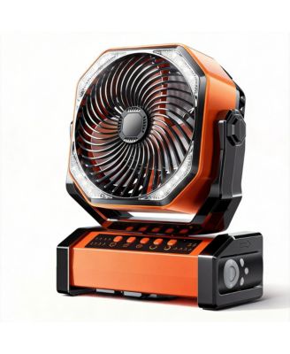 Camping LED Fan Light Rechargeable Tent Hook USB Desk