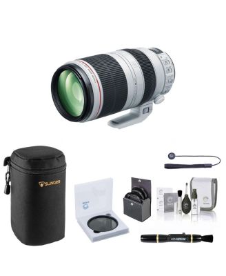 EF 100-400mm f/4.5-5.6L IS II USM Lens, Bundle with VND Filter, Filter Kit, Soft Lens Case, Lens Cleaner, Cleaning Kit, Universal Lens Cap