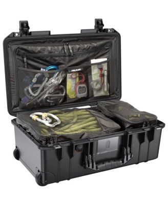 1535TRVL Wheeled Carry-On Air Travel Case with Lid Organizer and Packing Cubes