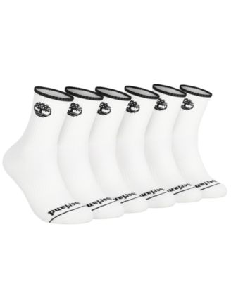 Men's 6-Pack Tipped High Quarter Logo Sock