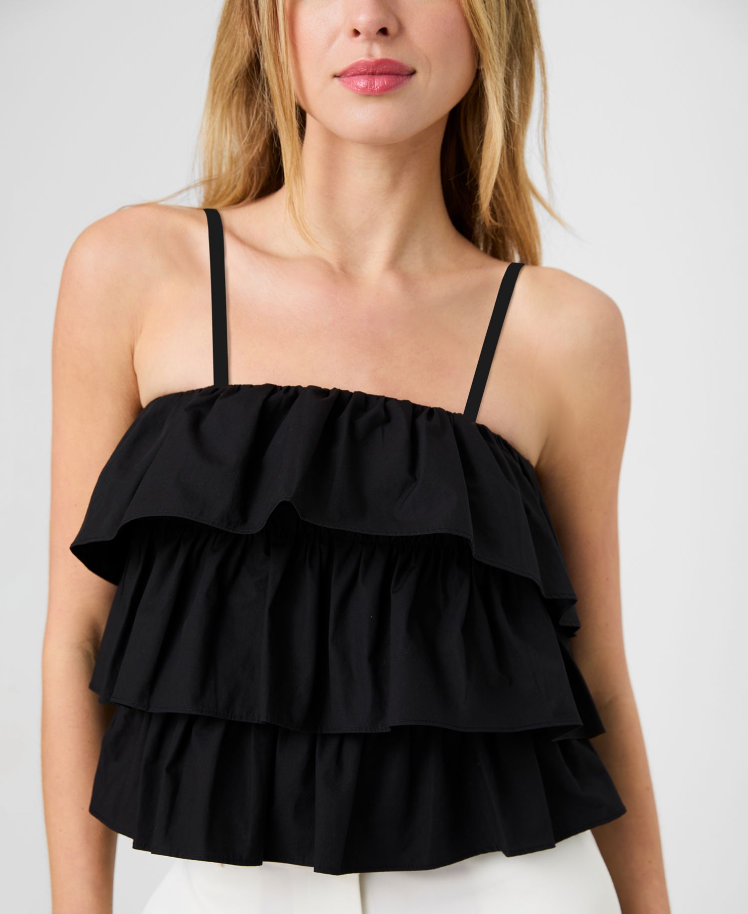 Women's Aimee Ruffle Detail Cotton Top
