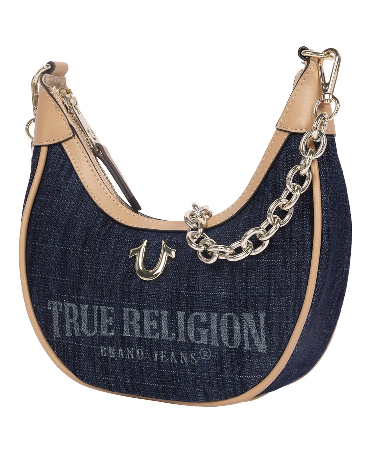 Multi-Strap Denim Shoulder Bag