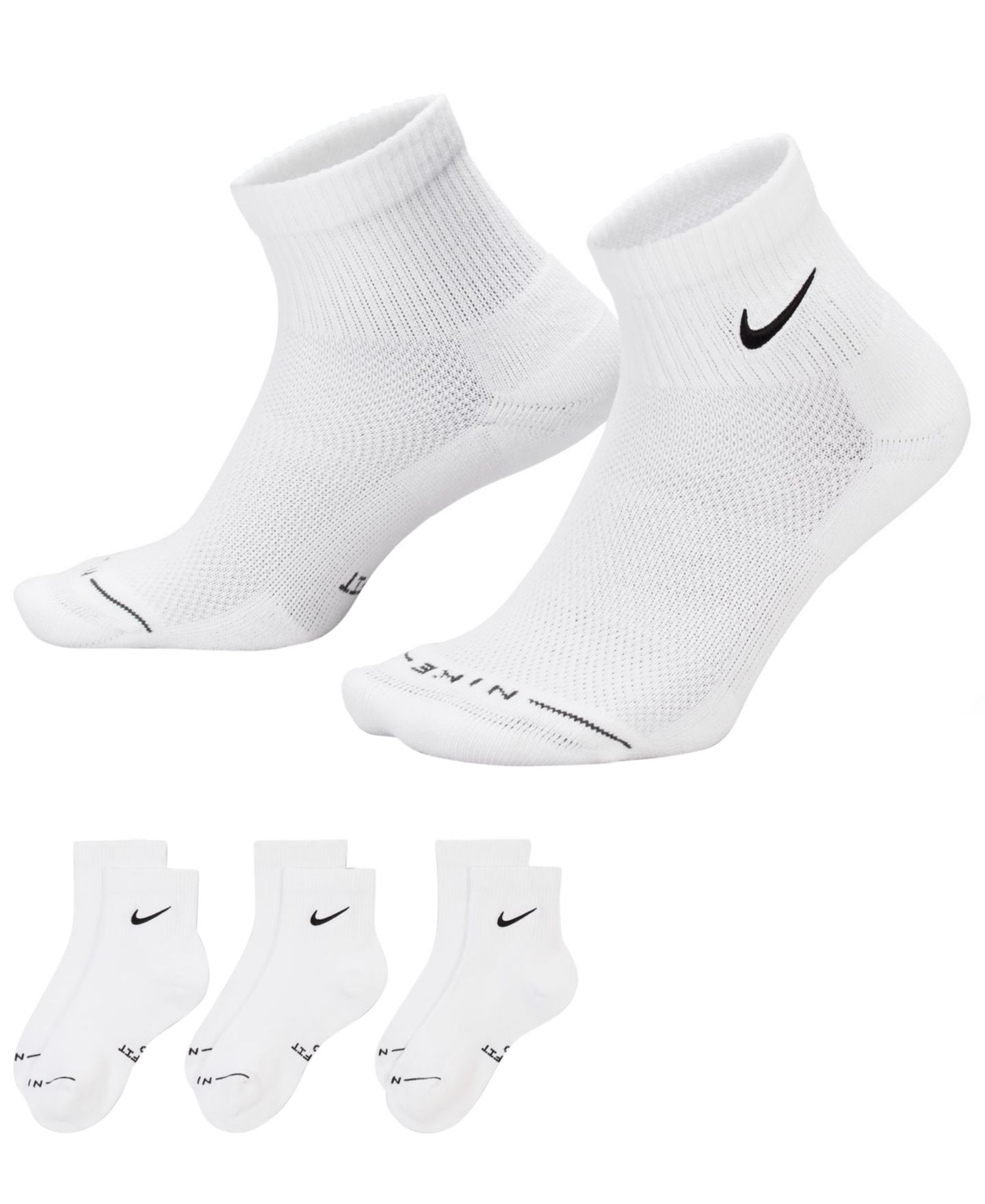 Носки Elevated для мужчин, низкие — Nike, цвет: Белый — фото 3
