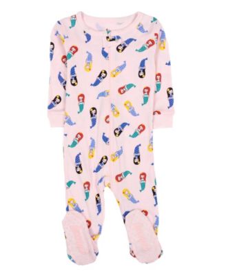 Baby Girls One-Piece Cotton Sleep And Play Footed Pajamas - Cute and Playful Prints