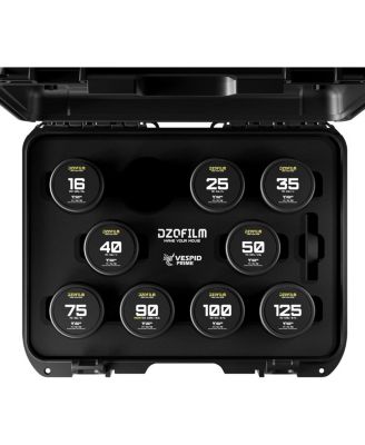 Vespid Prime Cinema 9-Lens Kit with 25mm, 35mm, 40mm, 50mm, 75mm, 100mm, 125mm T2.1, 16mm and 90mm T2.8 Lens for PL and EF Mount