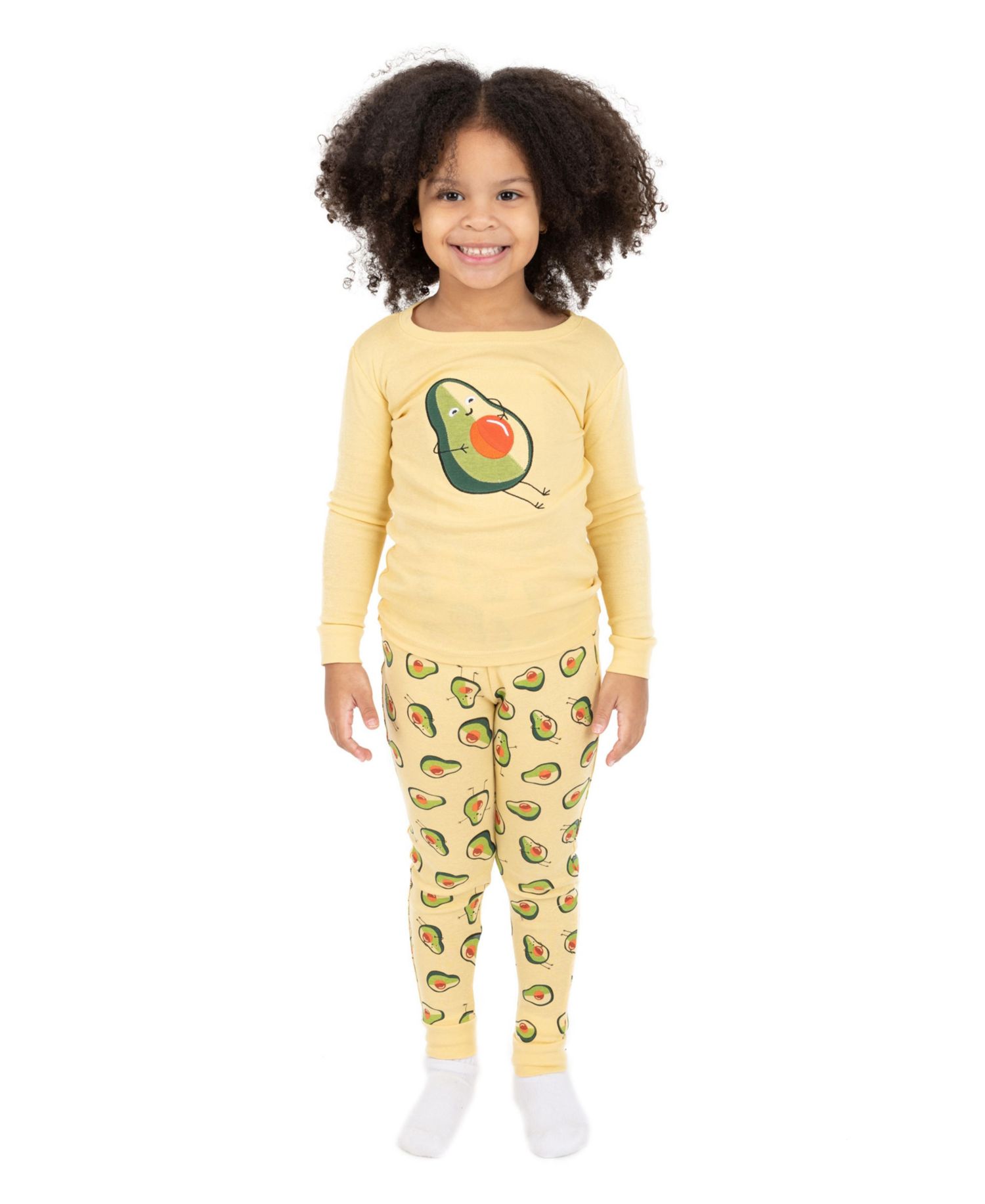 Baby Girls Two-Piece Cotton Long Sleeve Shirt and Pants Pajama Set - Sweet and Playful Prints