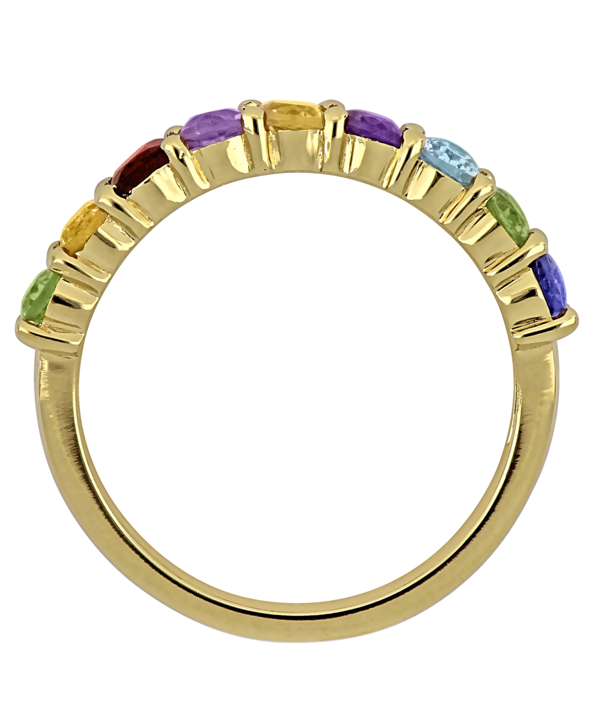 Macy's Multi-Gemstone (1-5/8 ct. t.w.) Ring in 18k Gold Flash Plated Sterling Silver