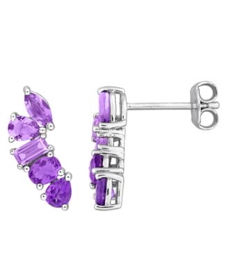 Citrine (1-3/8 ct. t.w.) Earrings in 18k Gold Flash Plated Sterling Silver (Also Available in Amethyst)
