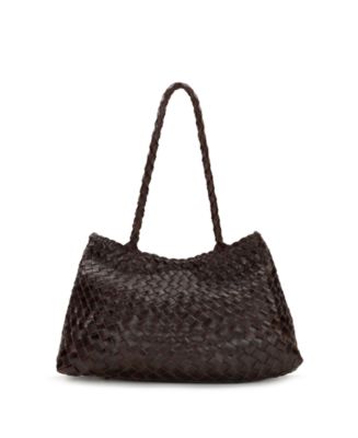 Patricia Nash Cheri Large Woven Leather Satchel Handbag - Macy's