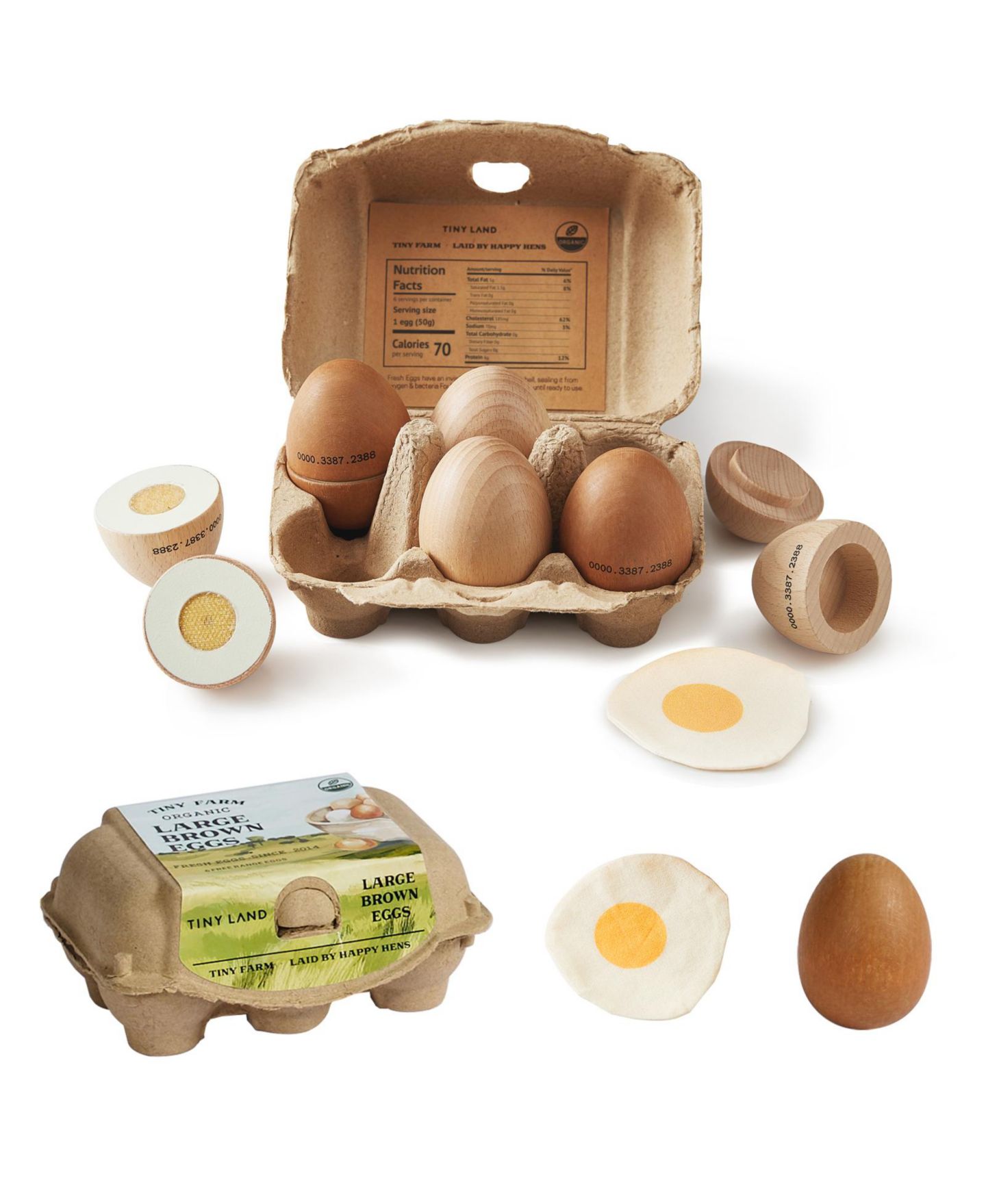 Детский игровой набор Tiny Land Egg Combo Cut-Apart 6-Piece Playset, Ages 2+ — фото 8