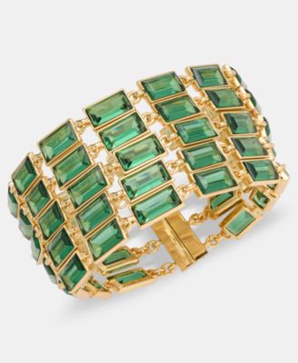 Baguette Stone Multi-Row Flex Bracelet 