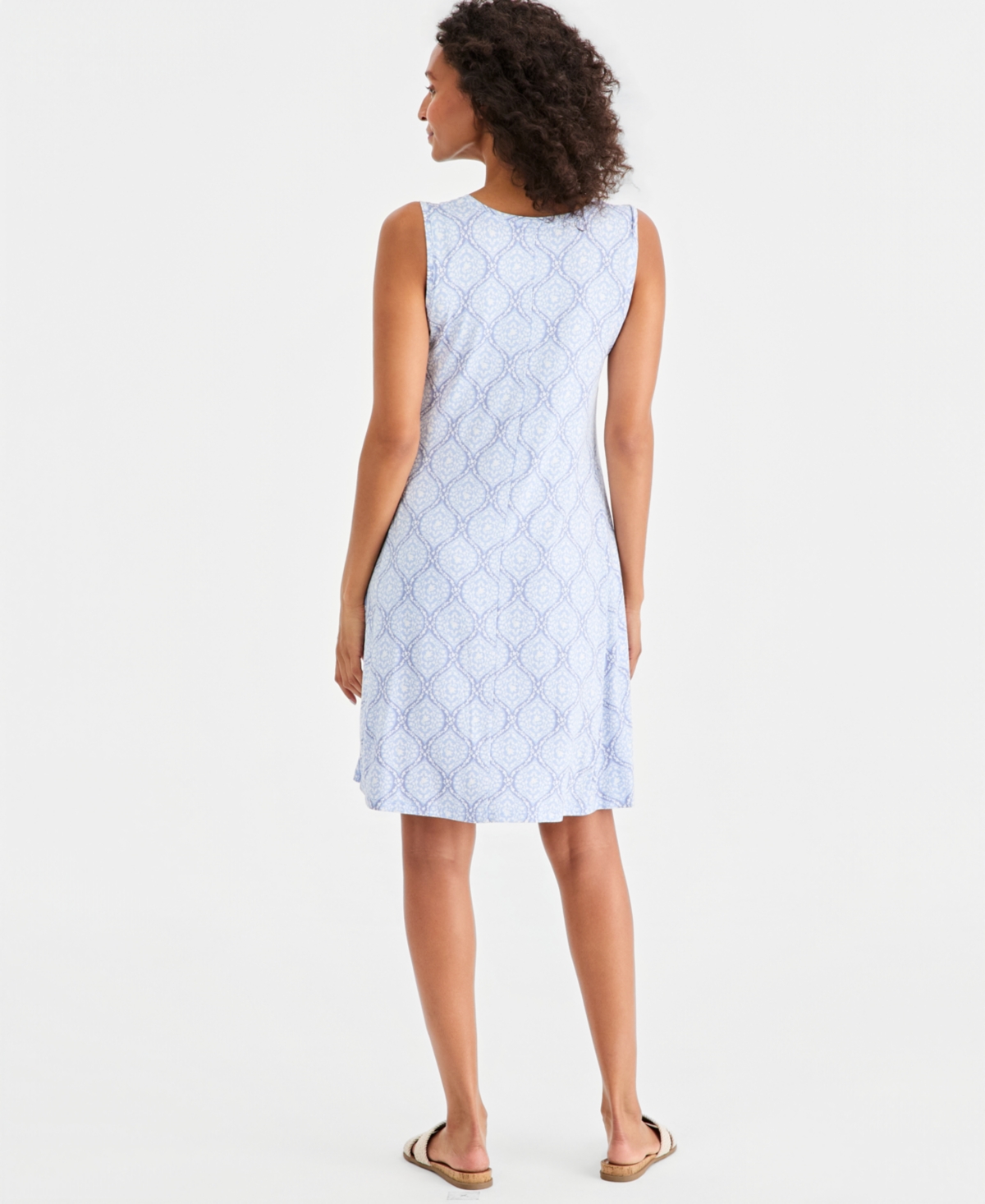 Style & Co Women's Printed Sleeveless Knit Dress, Macy's Exclusive