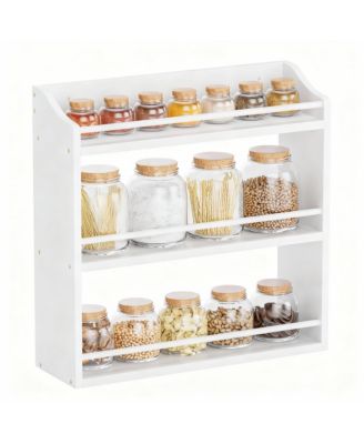 3-Tier Bamboo Spice Rack: Saves Space, Organizes Kitchen, Bathroom