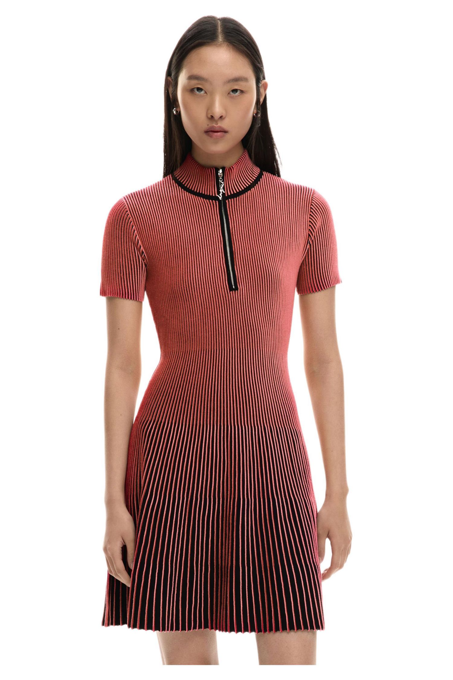 Women's Short iridescent knit dress
