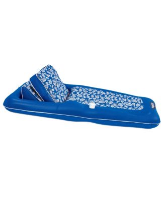 Aqua Campania 2-in-1 Pool Float Lounge Adjustable Backrest Cupholder