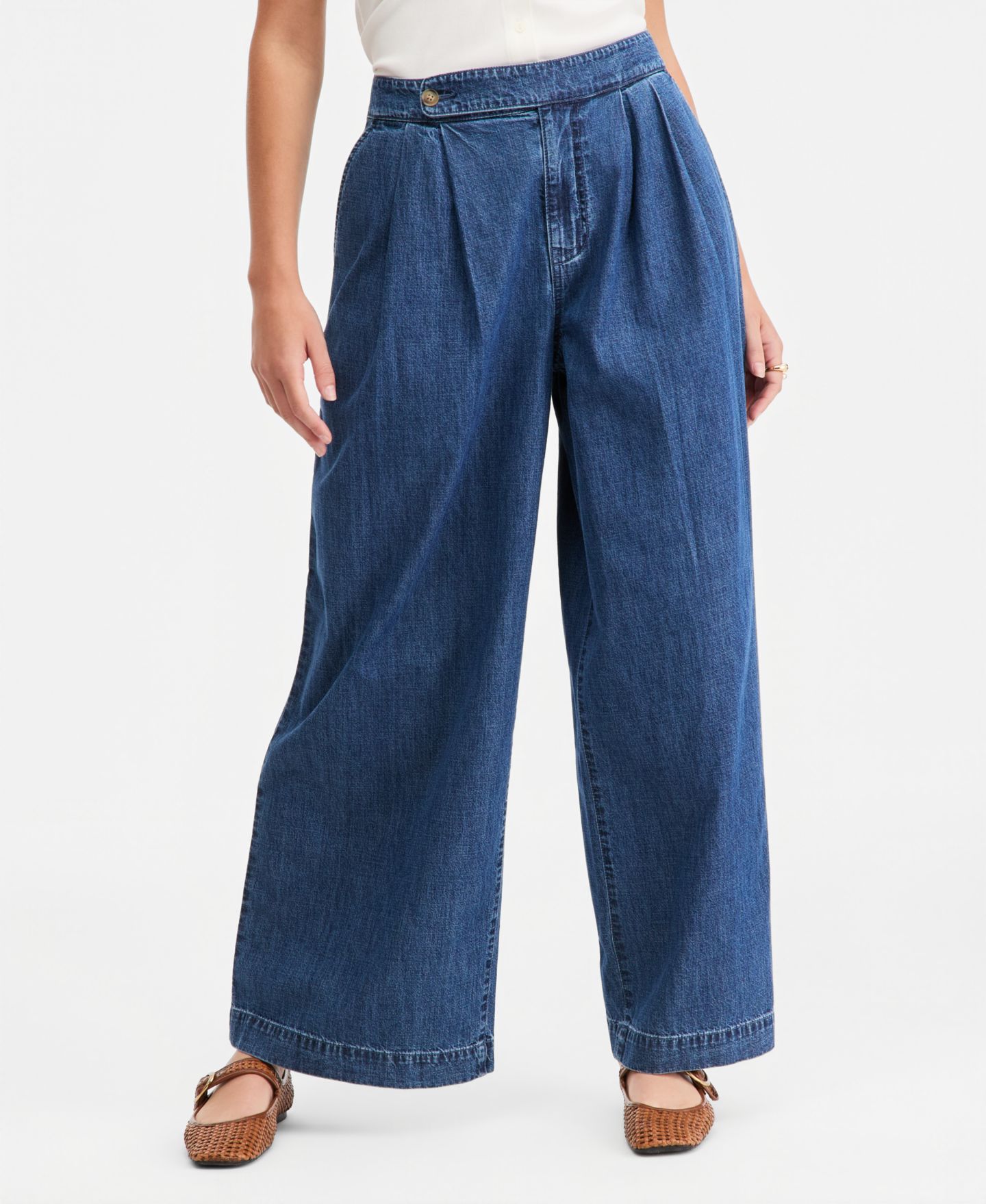 Женские джинсы On 34th Denim High Rise Wide Leg Trouser, цвет: Пляжный — фото 4