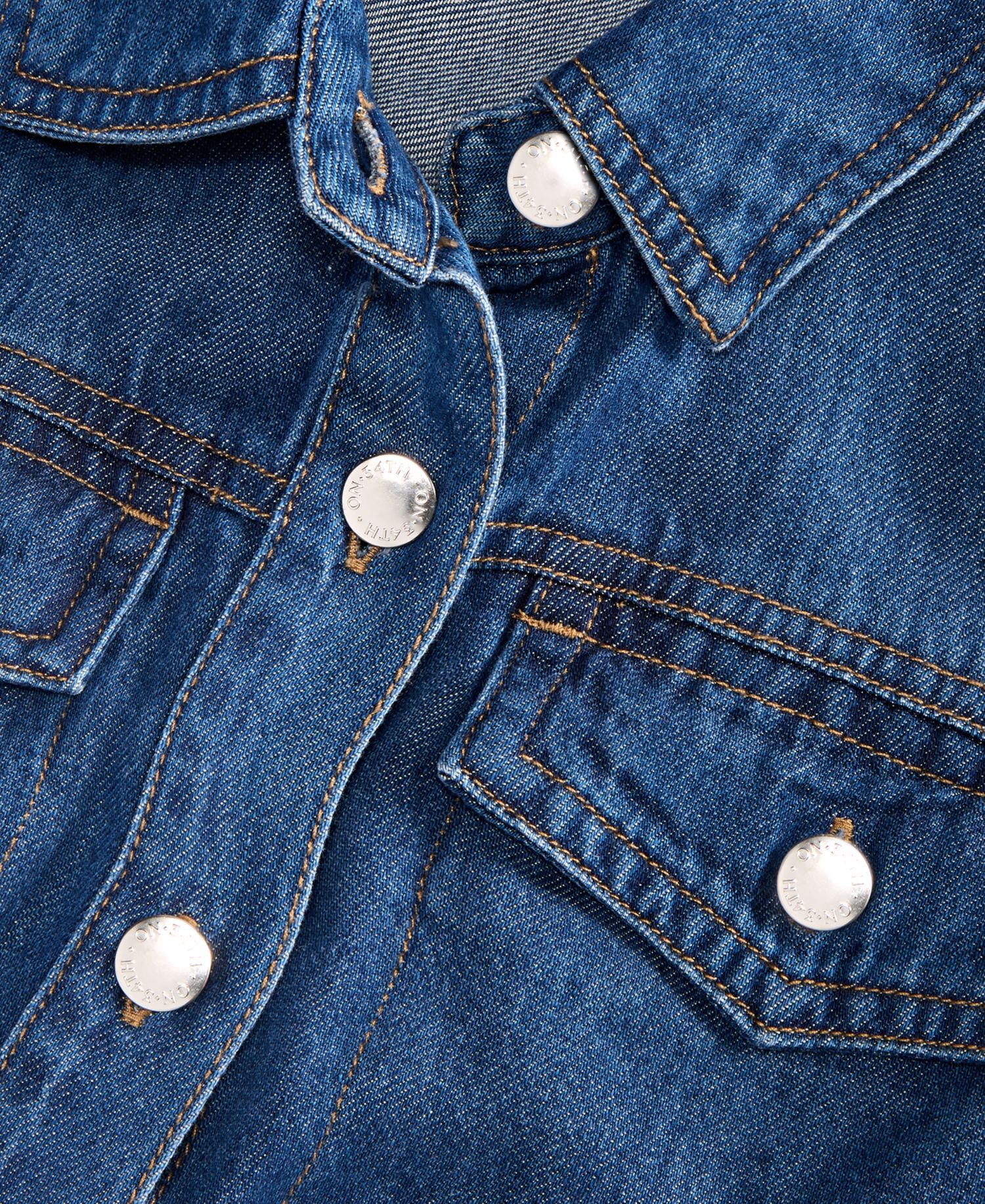 Women's Denim Short-Sleeve Minidress