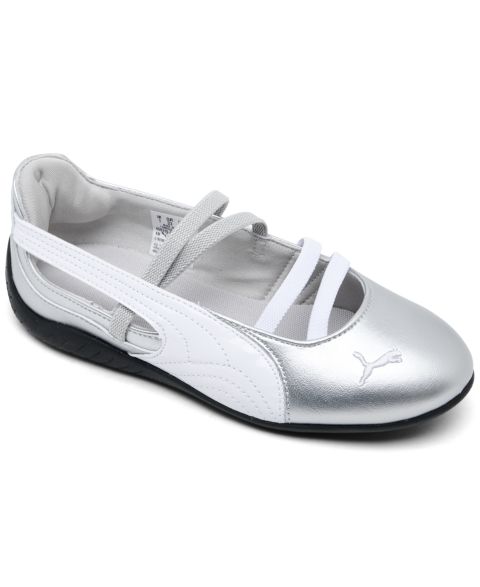Обувь Puma Speedcat Ballet Suede Mary Jane Shoes from Finish Line для девочек, цвет: Серый