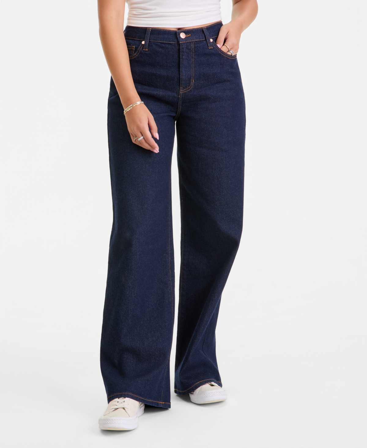 Celebrity Pink Juniors' Mandy Elastic-Waist Jeans