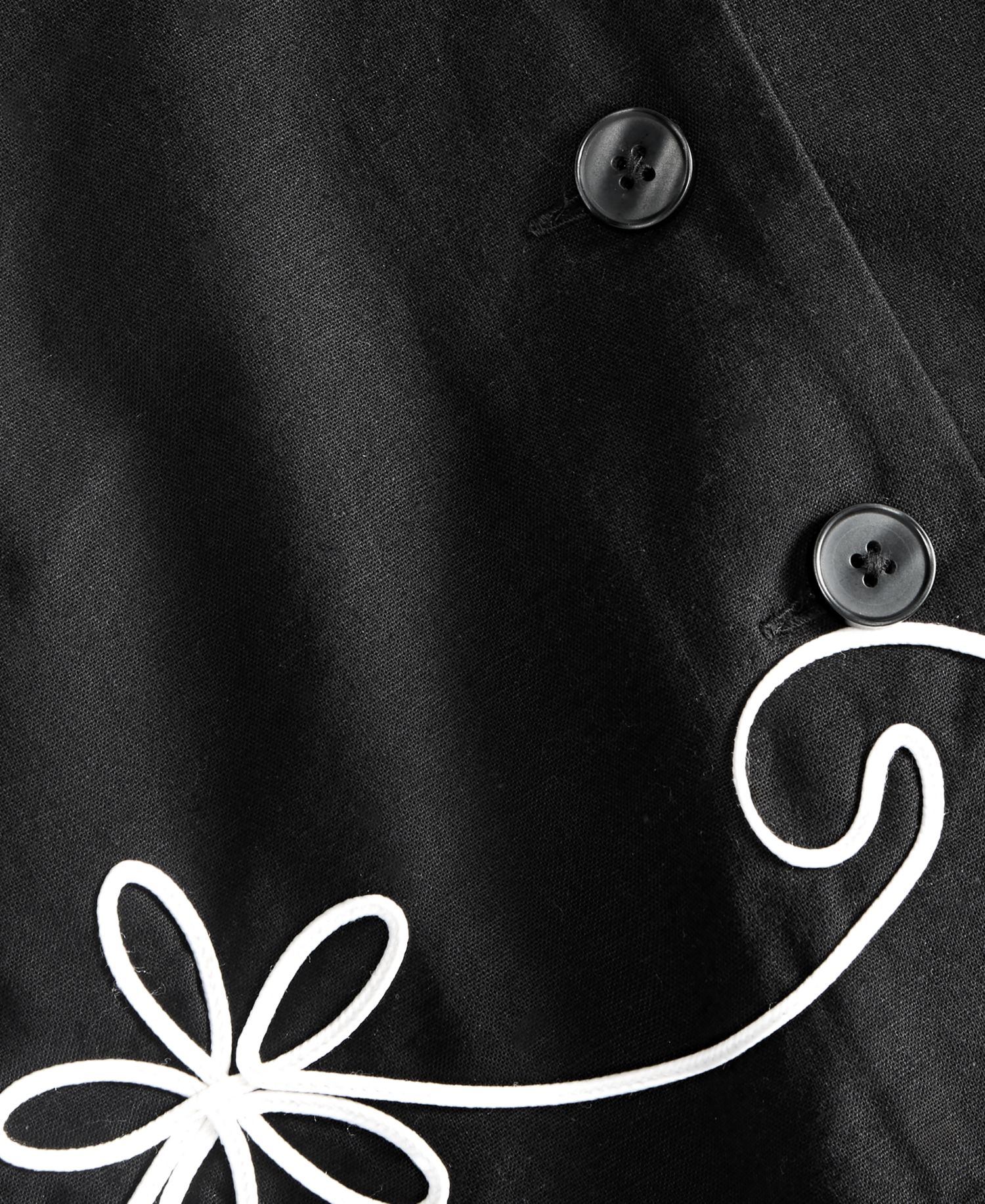 Women's Soutache Short-Sleeve Camp Shirt