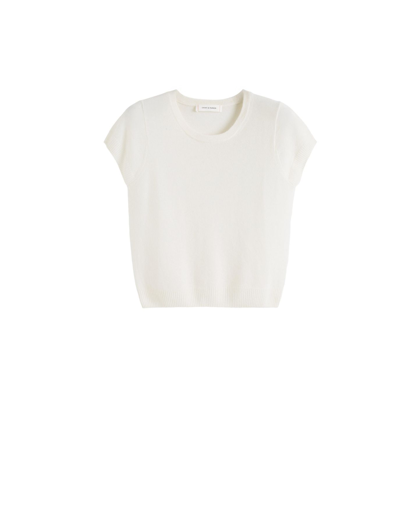 Женская футболка Chinti & Parker Air Pure Cashmere, цвет: Кремовый — фото 5