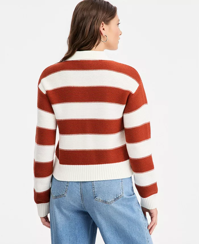 Women's Long Sleeve Bold Stripe Cardigan - thumbnail 6