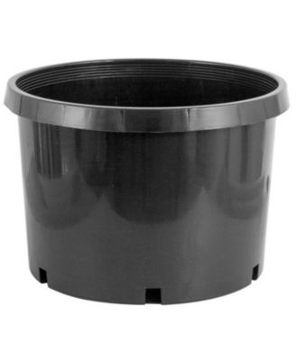 10 Gallon Premium Nursery Black Plastic Planter Garden Grow Pots, 5 Pack