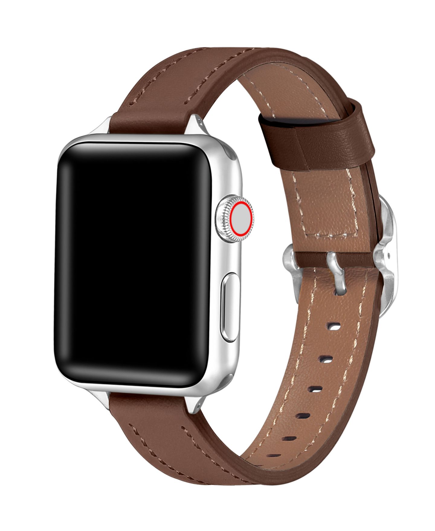 Ремешок для часов Posh Tech Carmen Leather Band for Apple Watch, цвет: Шоколадный — фото 1