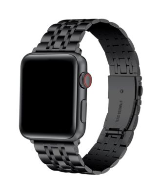 Black Stainless Steel Band with Links for Apple Watch