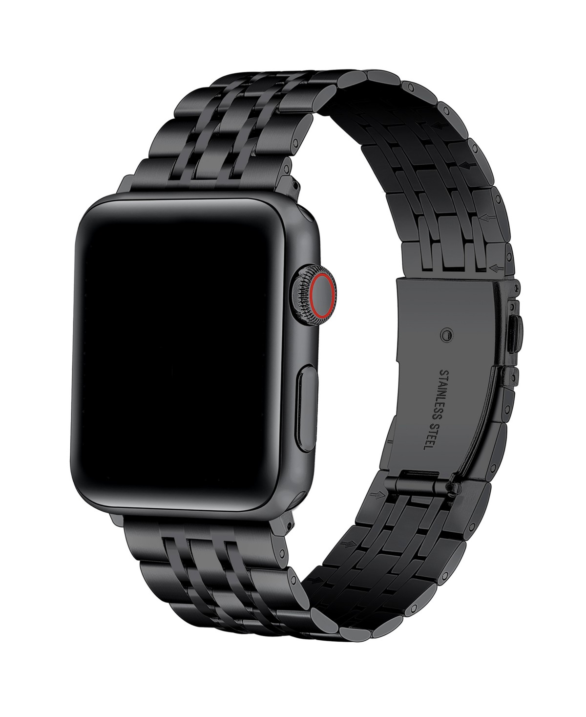 Posh Tech Black Stainless Steel Band with Links for Apple Watch — фото 1