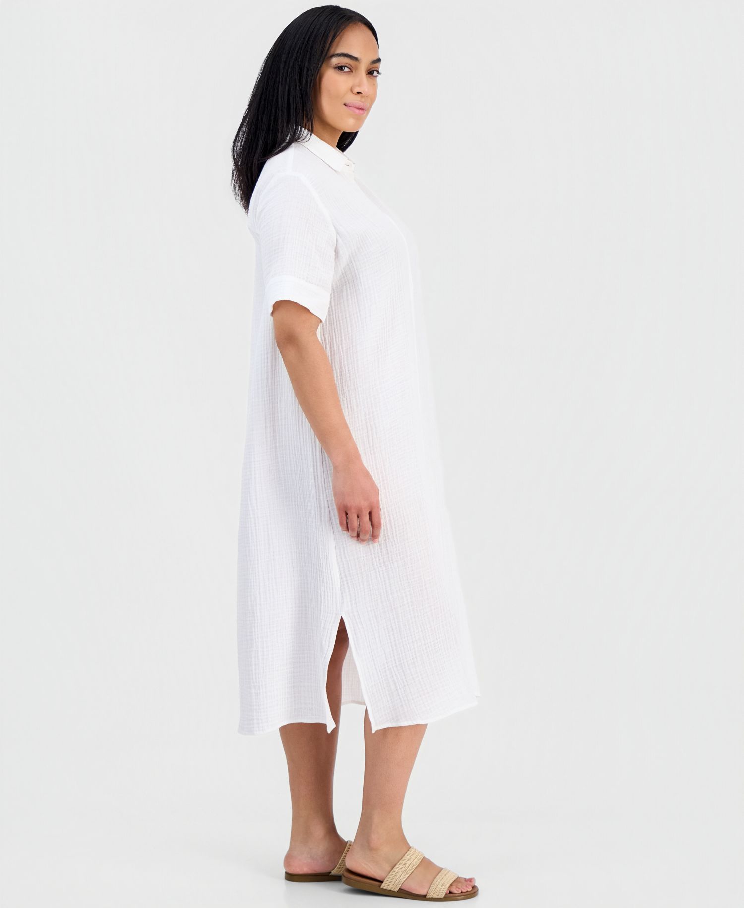 Women's Cotton Classic Collar Shirtdress