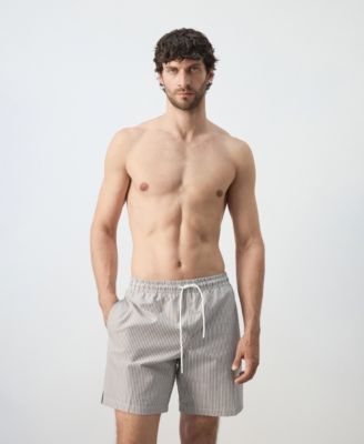 Men's Seersucker Striped Swimsuit