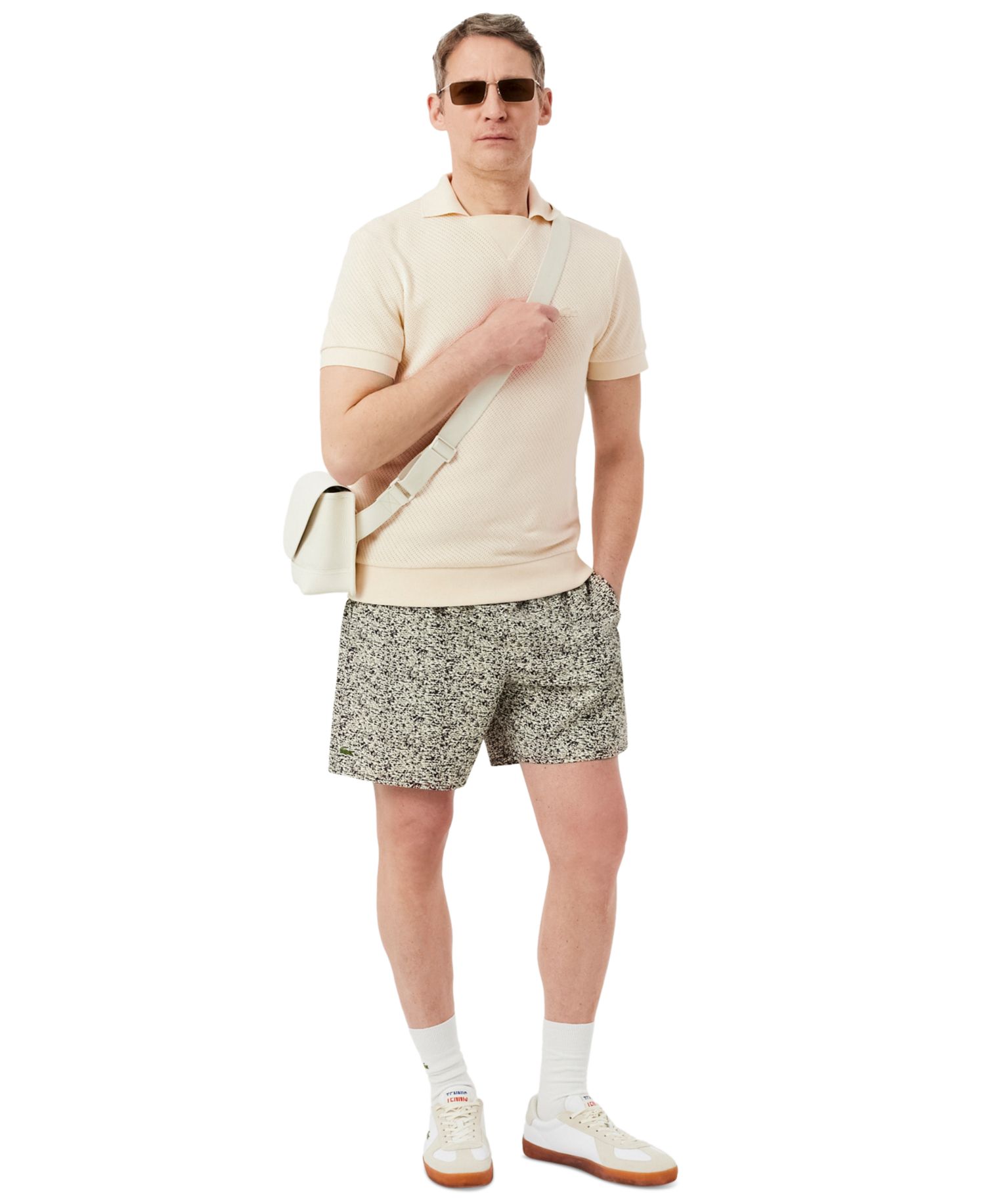 Men's Regular-Fit Lacy Cotton Polo Shirt