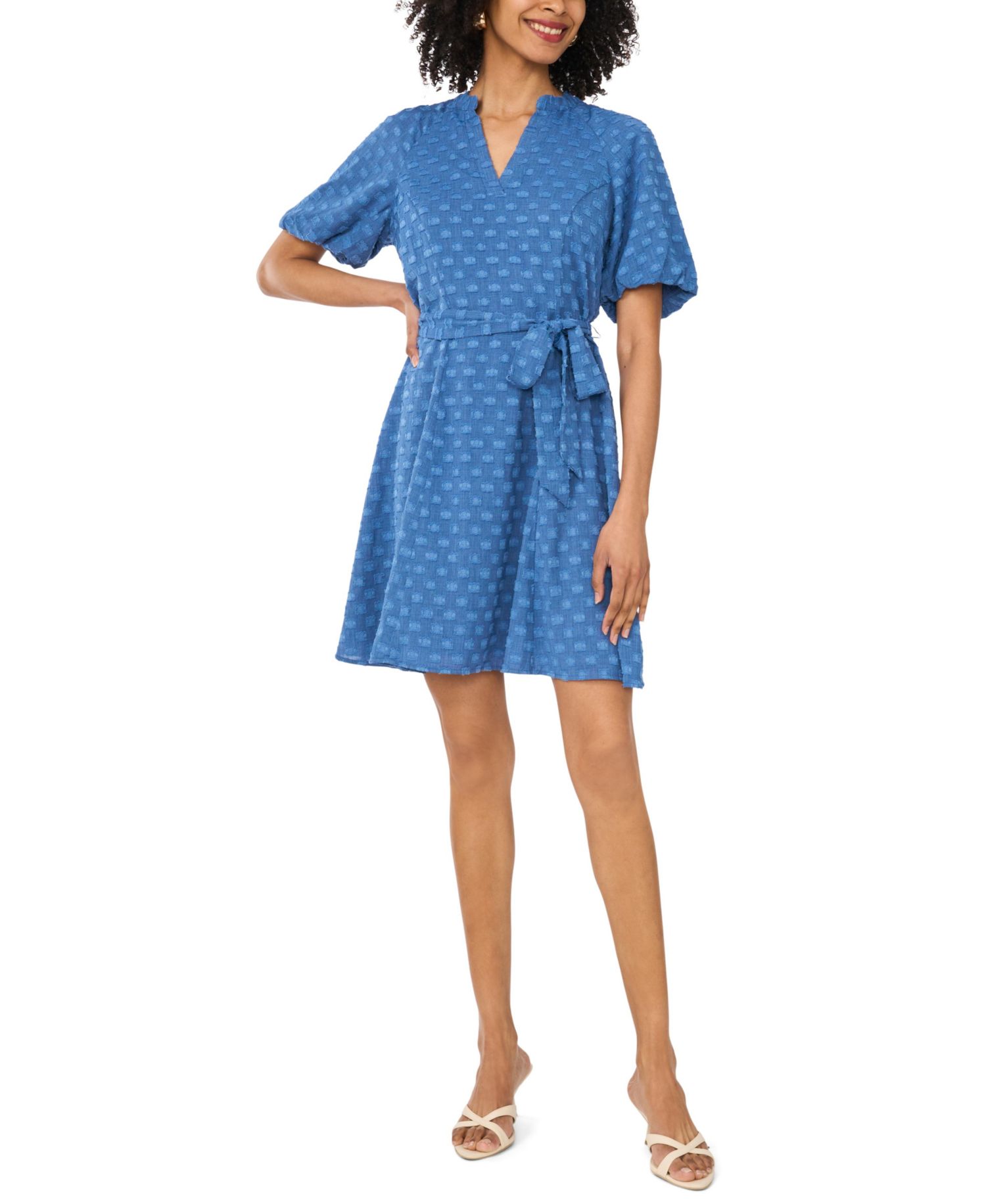 Women's Puff-Sleeve Mini Dress