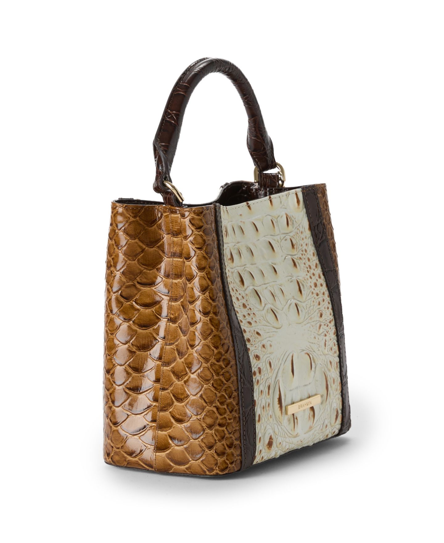 Женская мини-сумка кроссбоди Brahmin Amelia из кожи, цвет: Разноцветный — фото 3
