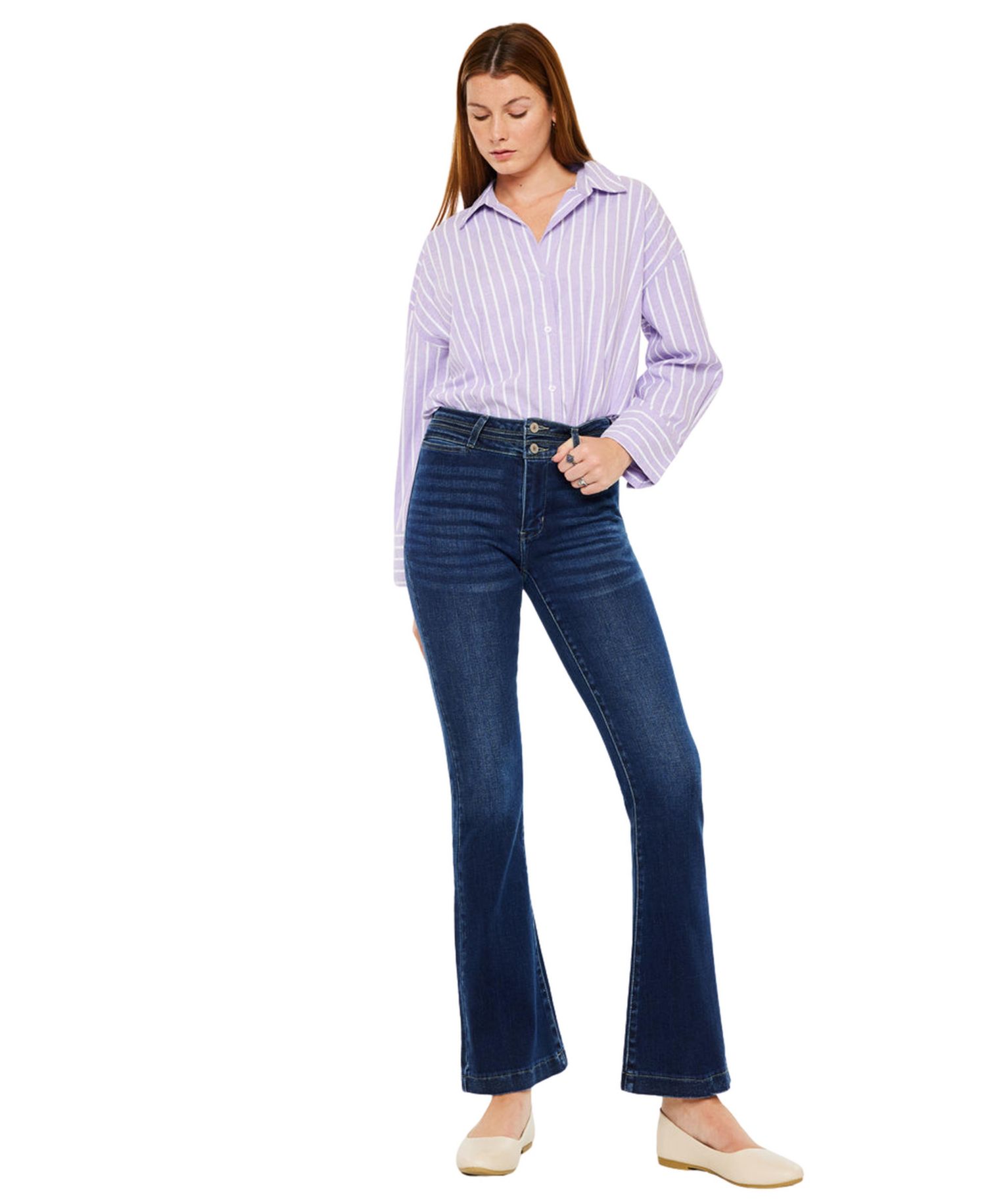 Women's Caroline High-Rise Flare Jeans