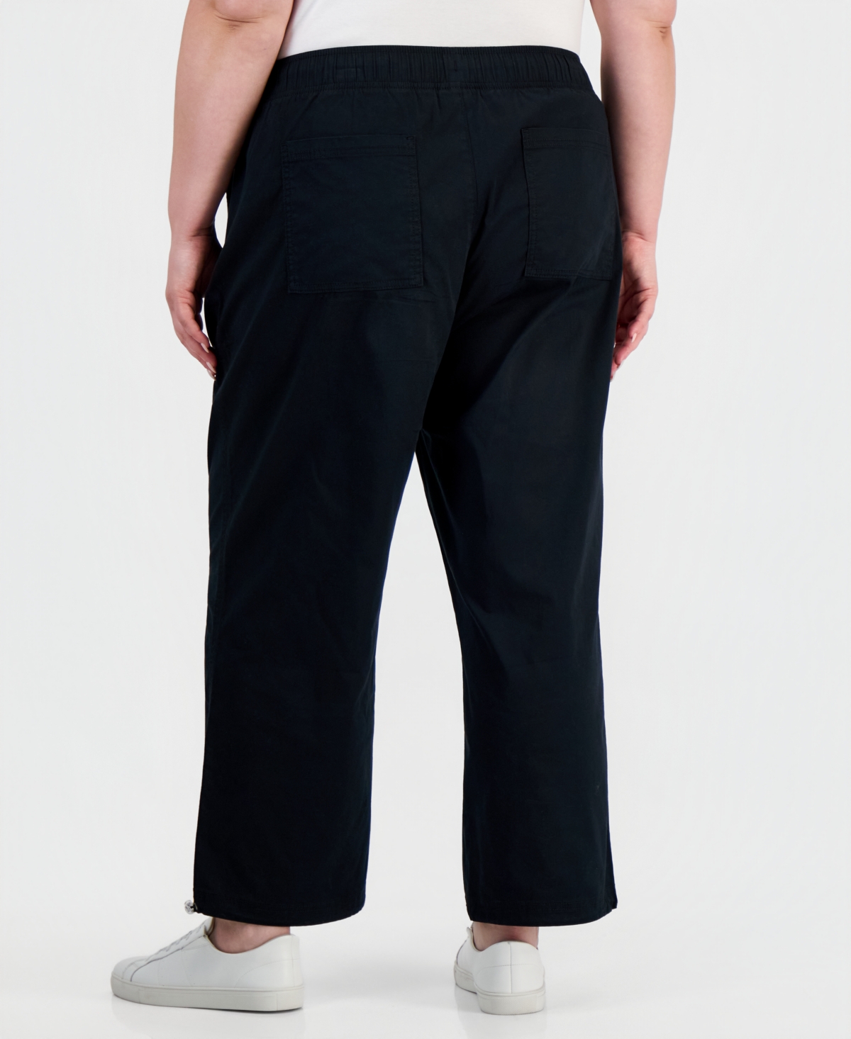 Style & Co Plus High-Rise Bungee Crop Pants, Macy's Exclusive