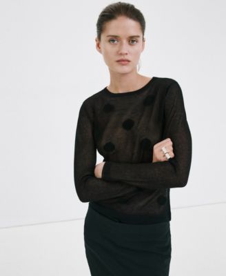 Women's Polka-Dot Knitted Sweater