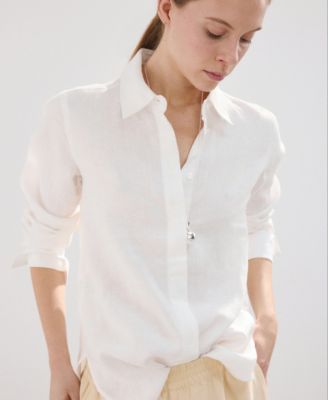 Women's Straight Linen Shirt