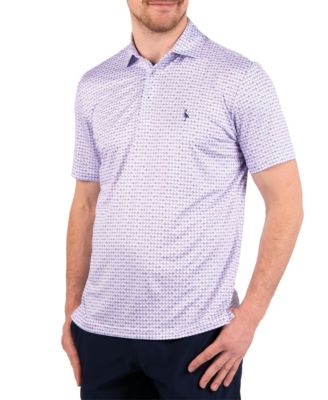 Men's Nested Diamond Printed Performance Polo