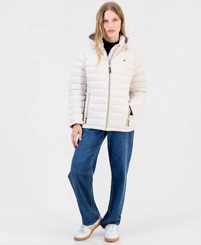 Women's Hooded Packable Puffer Coat, Created for Macy's - thumbnail 9