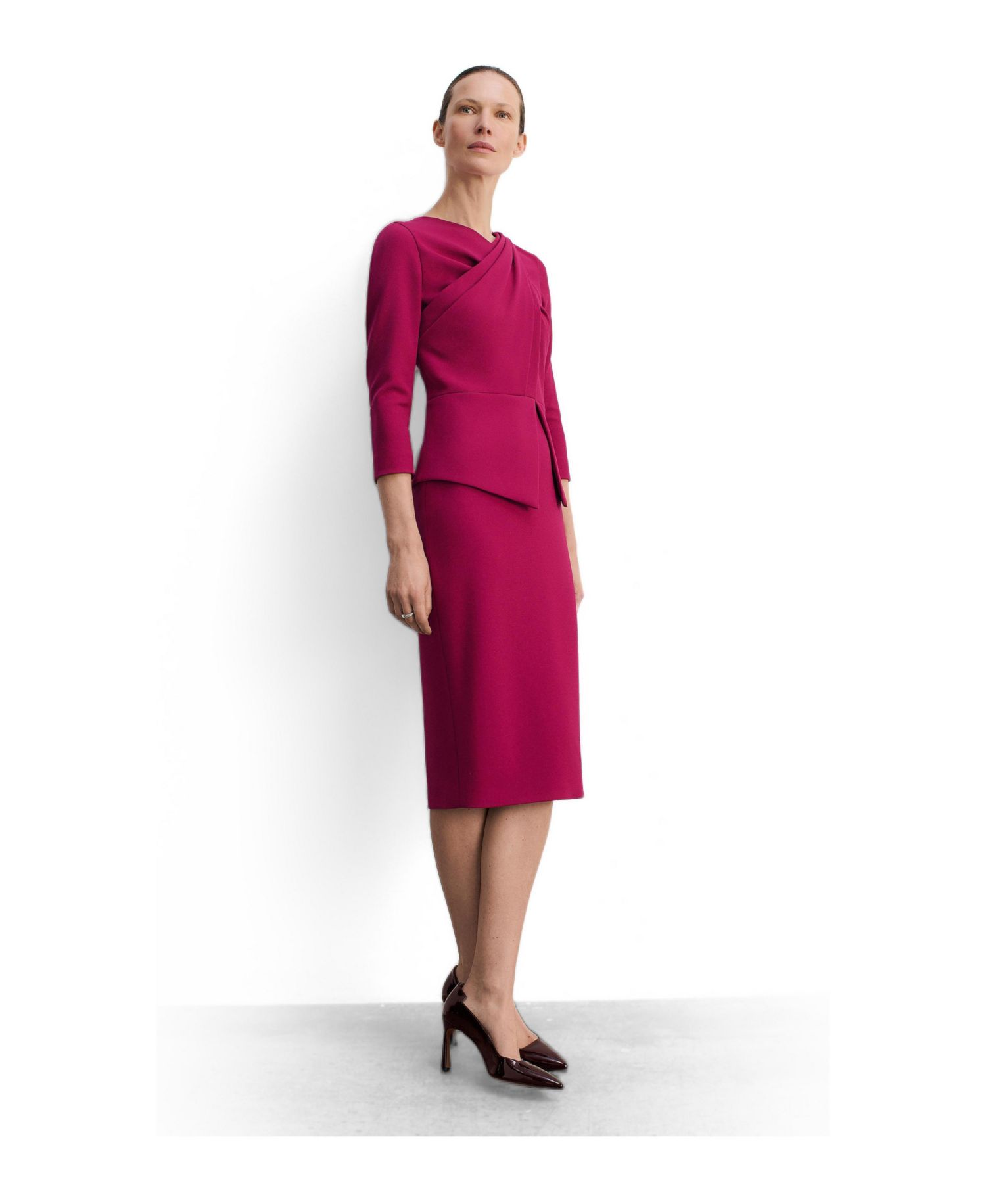 Women's Alina Peplum Midi Dress