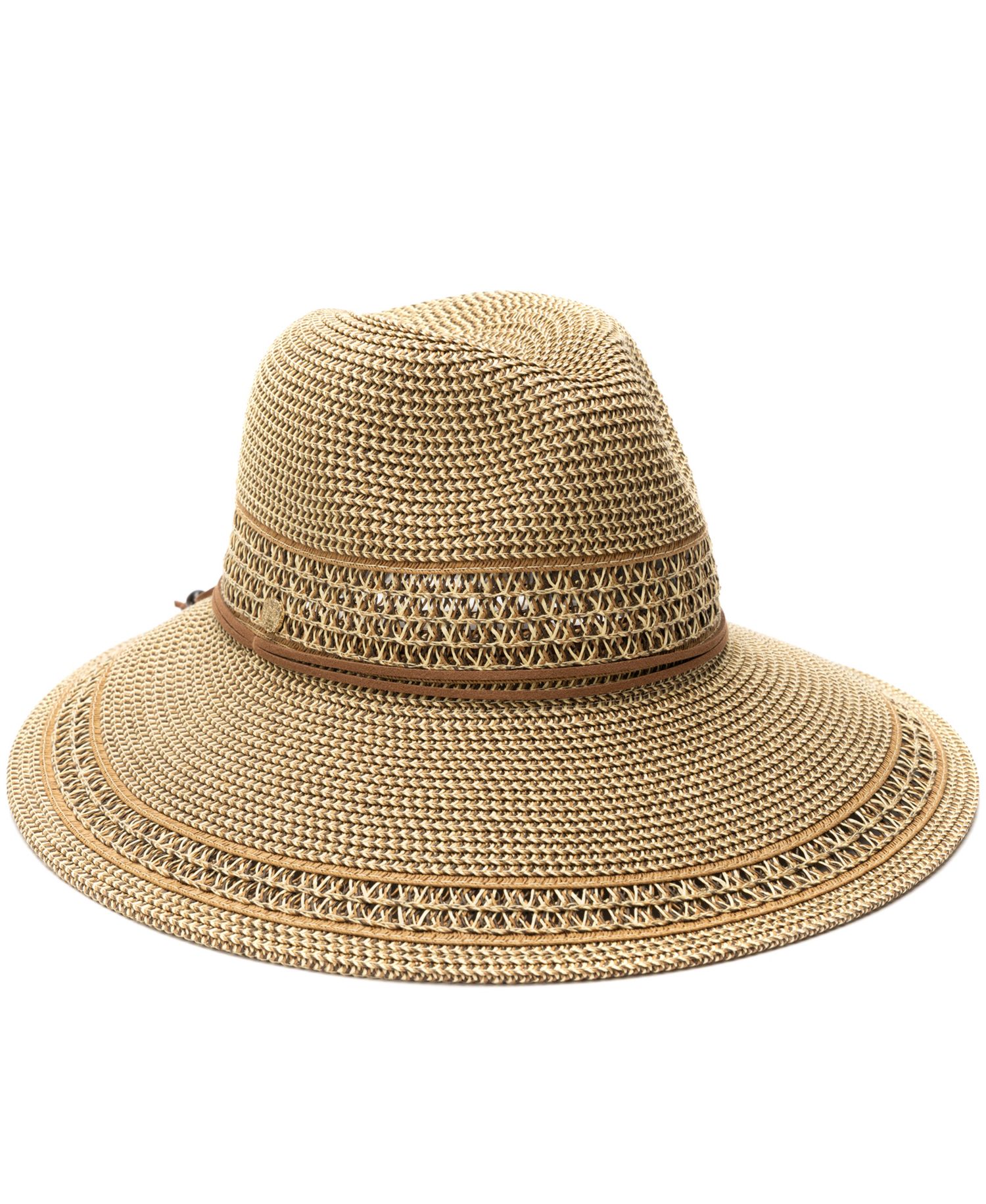 Tapered Back Tweed Panama Hat